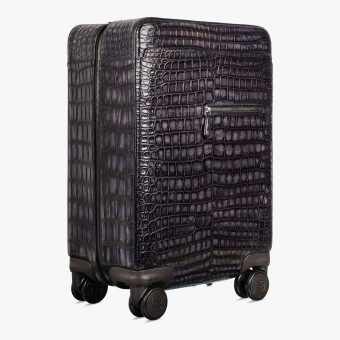 Formula 1004 Alligator Leather Rolling Suitcase