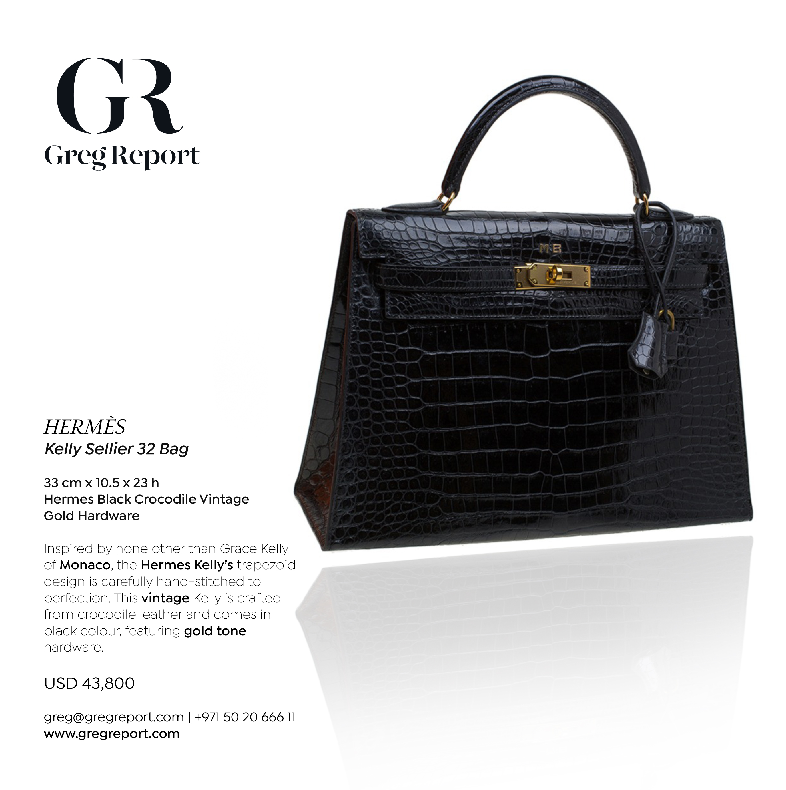 Hermes Kelly Sellier 32 Bag | Greg Report